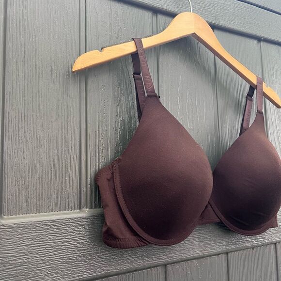 Danskin Intimates RN 90410 Navy Blue Rayon Padded Push Up Bra Size 42D - Picture 4 of 5